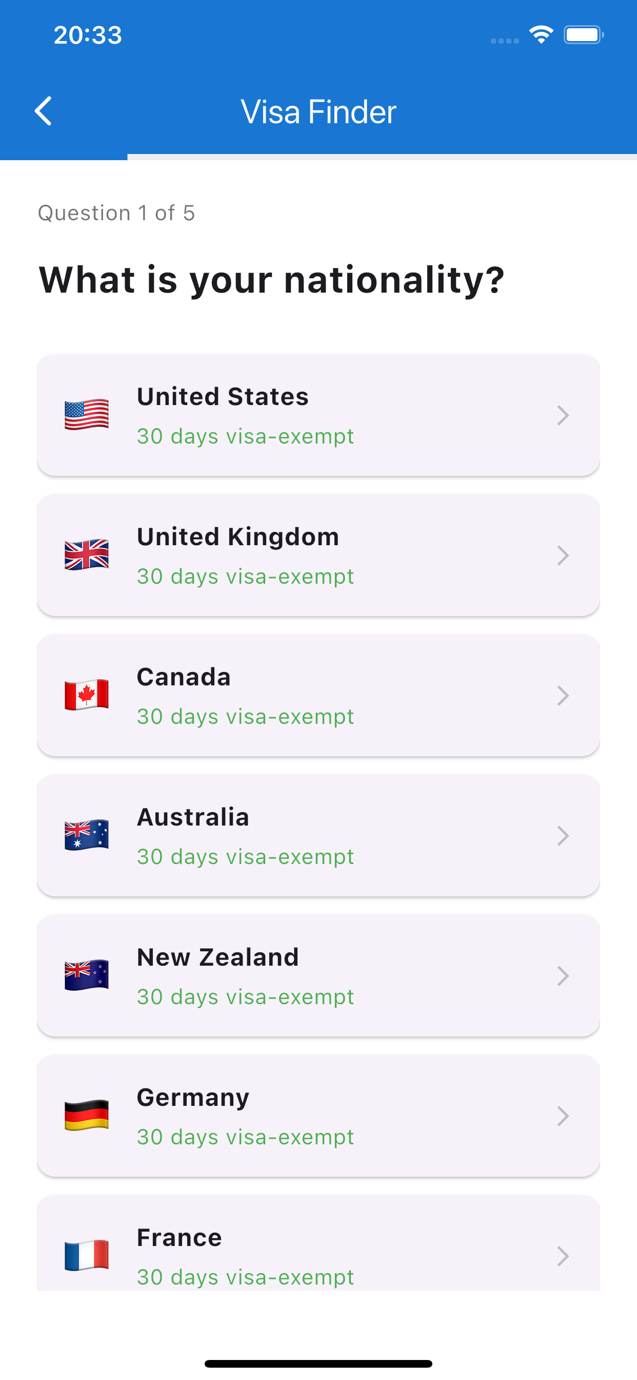 App screenshot dashboard